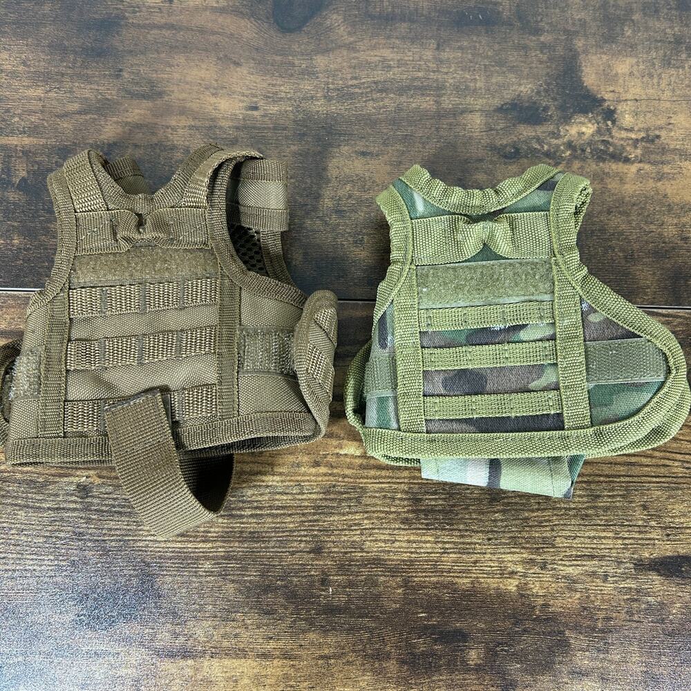 USA Tactical Molle Beer Bottle Cooler Mini Vest Adjustable Beverage Jacket USWC
